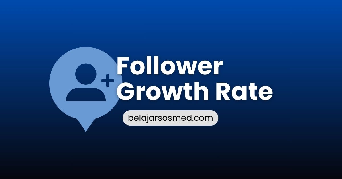 Grafik garis pertumbuhan followers dari waktu ke waktu pada akun media sosial.

