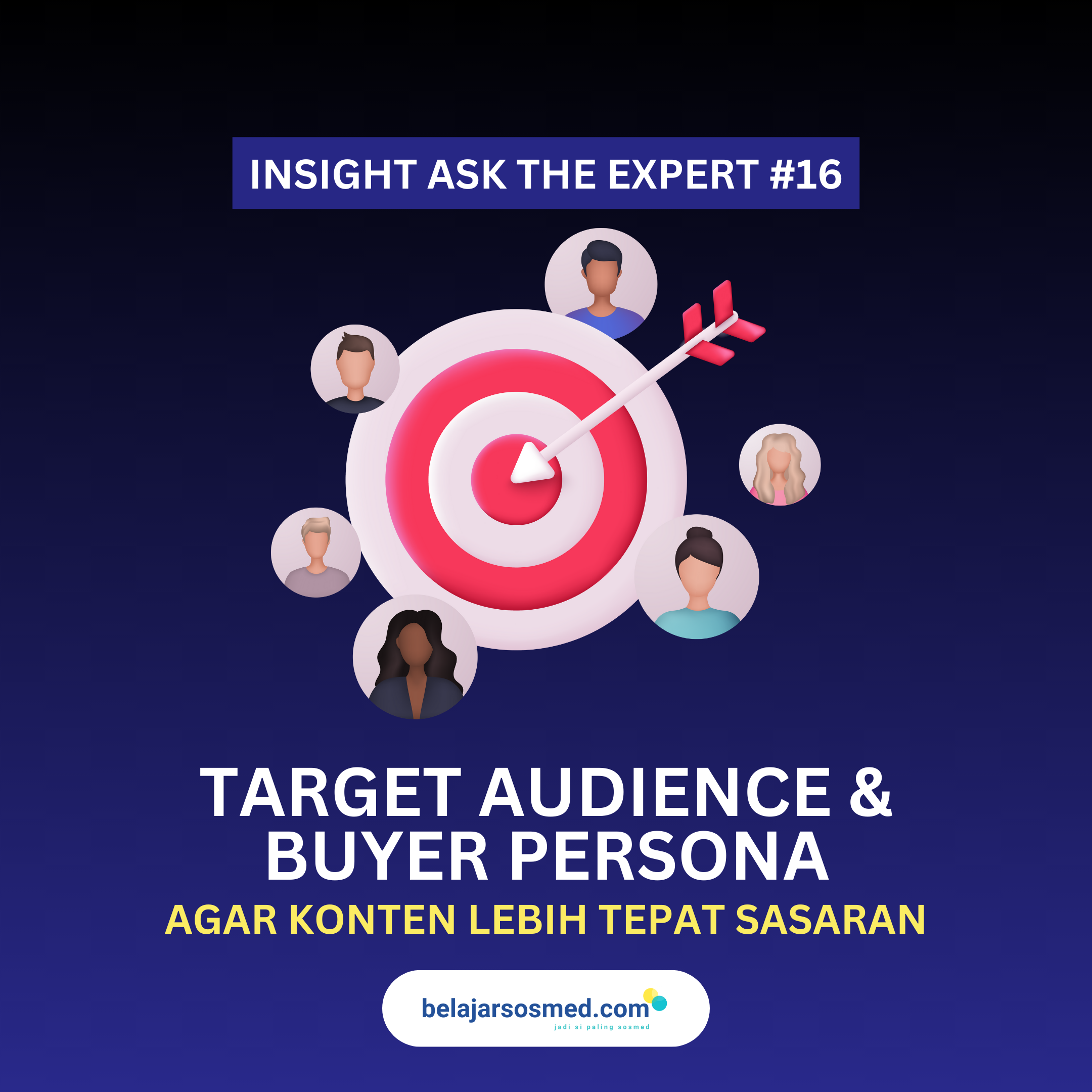 Cover artikel membedakan target audience dan buyer persona agar strategi digital marketing menghasilkan konten tepat sasaran.